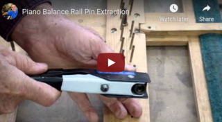 Pulling balance rail pins